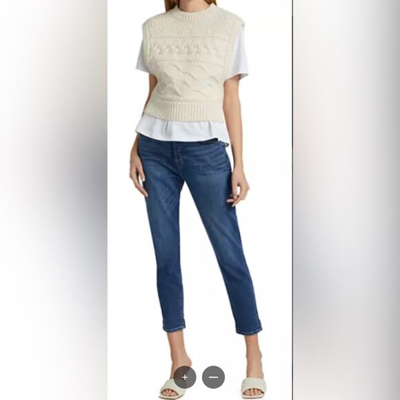 🍀🍀7 For All Mankind Josefina Feminine Boyfriend Jeans - Sz 26 ( 2-4) - Picture 2 of 9